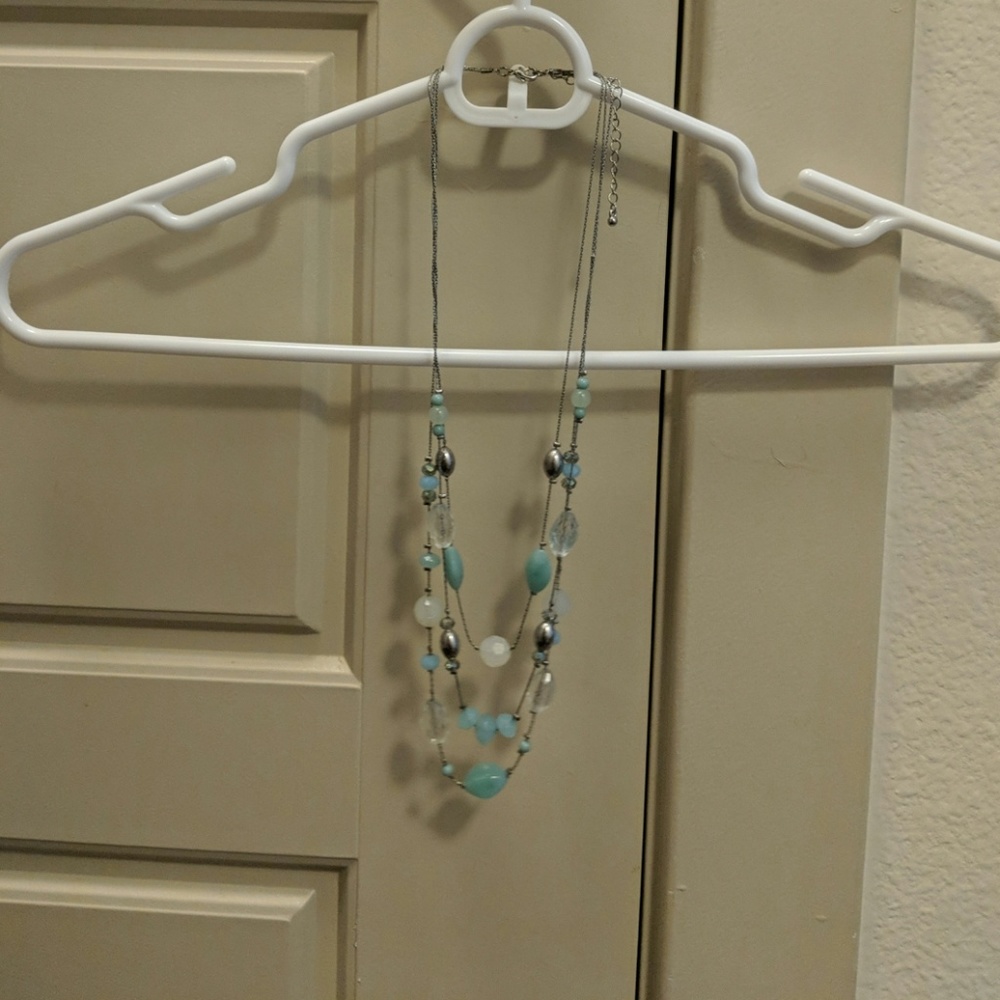 Aqua Layered Necklace